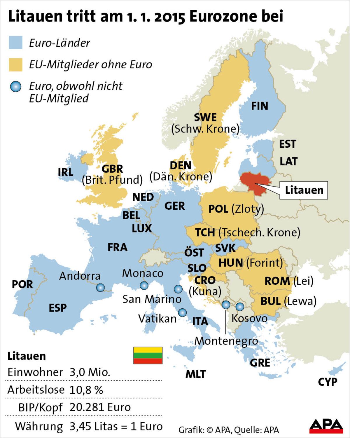 Juncker will mehr... Euro-Länder und EU-Staaten | kurier.at
