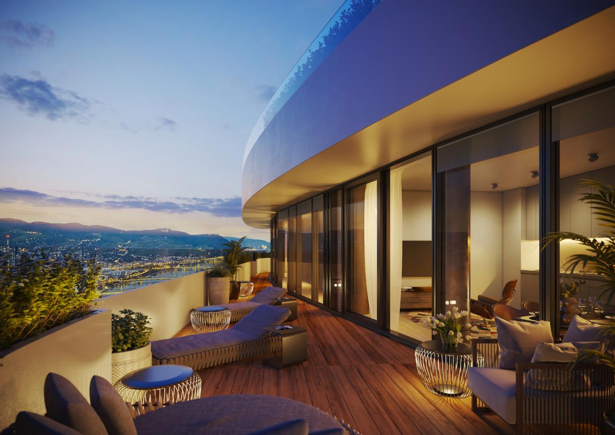 Danube Flats Baubeginn für Österreichs höchsten Wohnturm fix