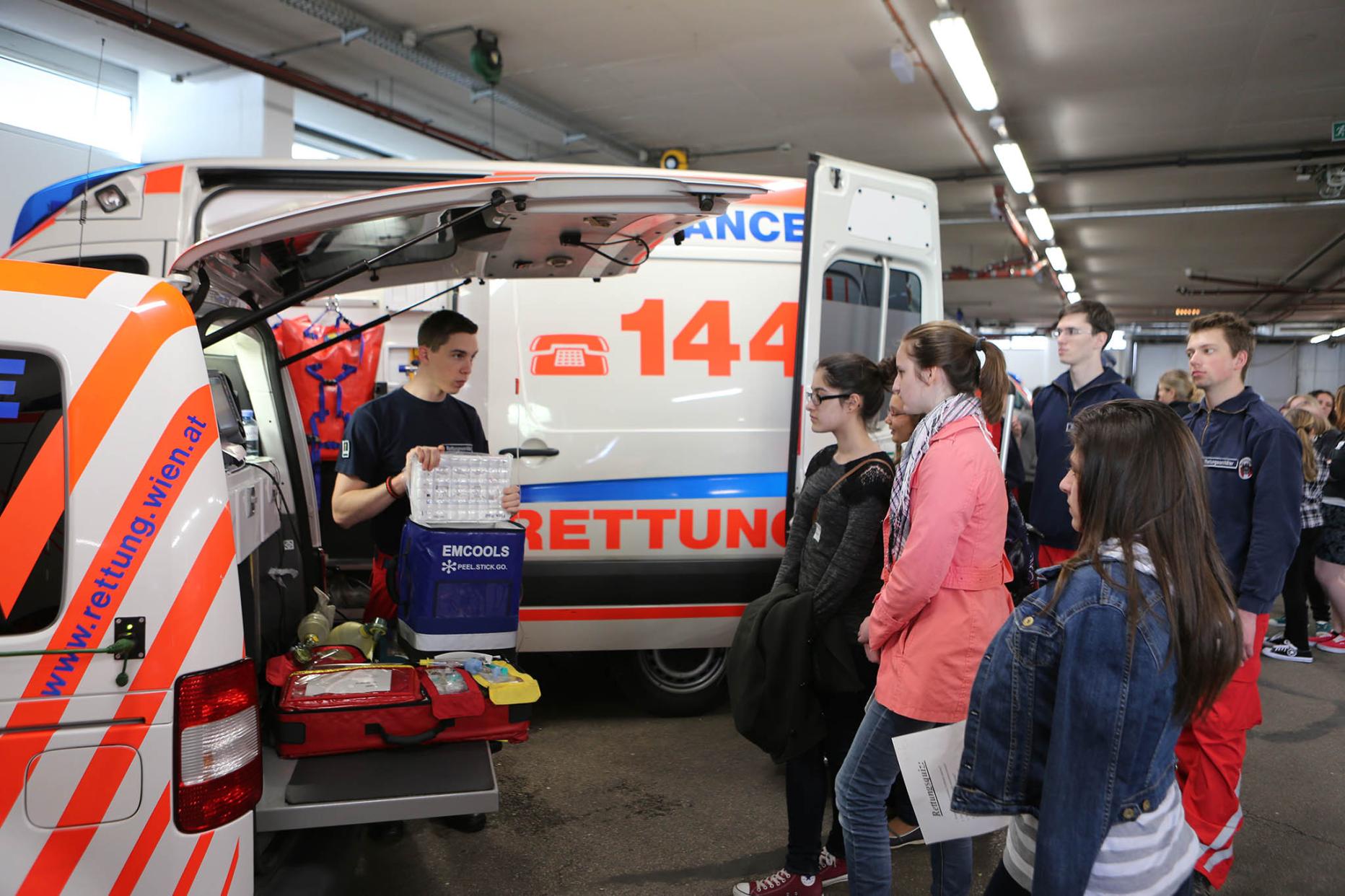 Töchtertag bei der Berufsrettung Wien