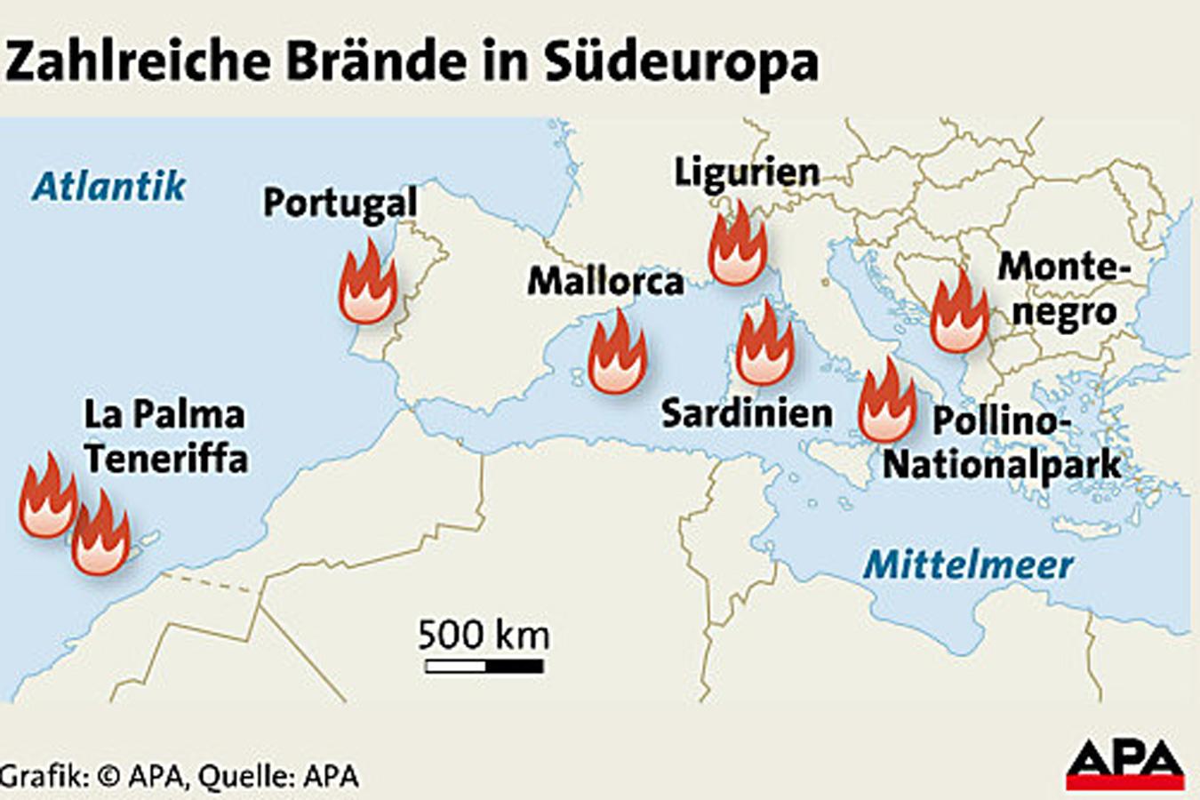 Waldbrände: Vier Tote in Spanien | kurier.at