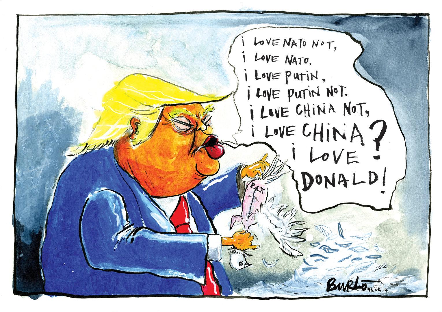 Die besten TrumpKarikaturen kurier.at