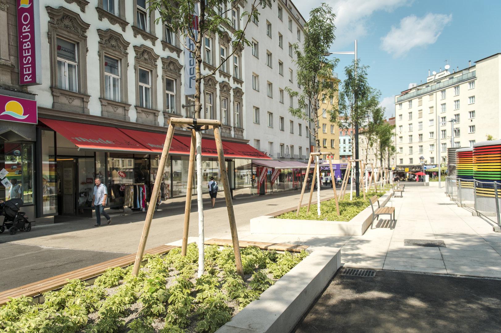 Umgestaltung Der Reumannplatz ist in der Zielgeraden