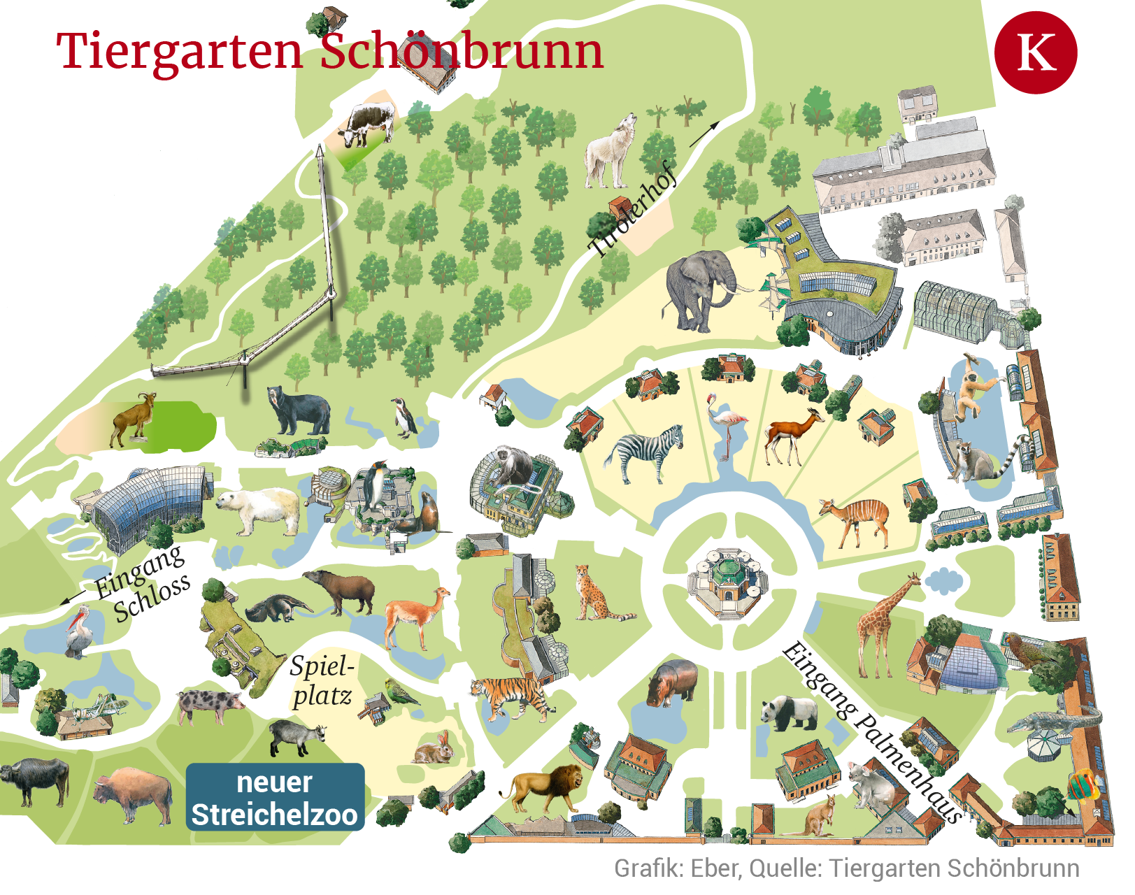 Tiergarten Schönbrunn Im neuen Streichelzoo hängt der Haussegen schief