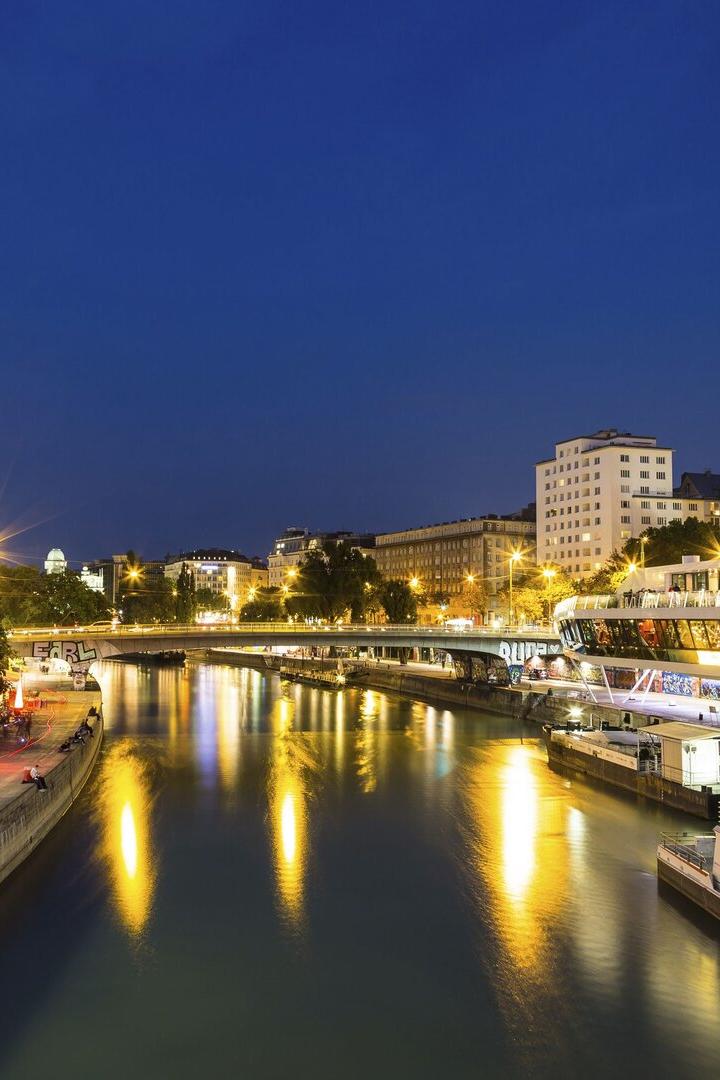 der Donaukanal in Wien