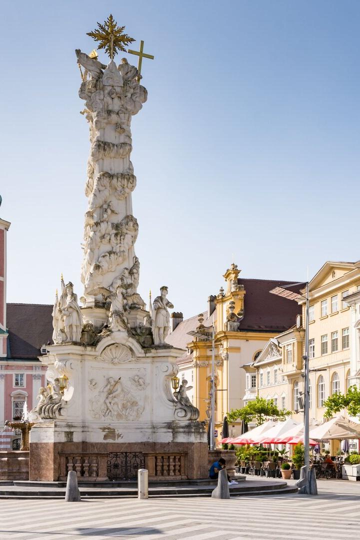 Historic square in Sankt Pölten