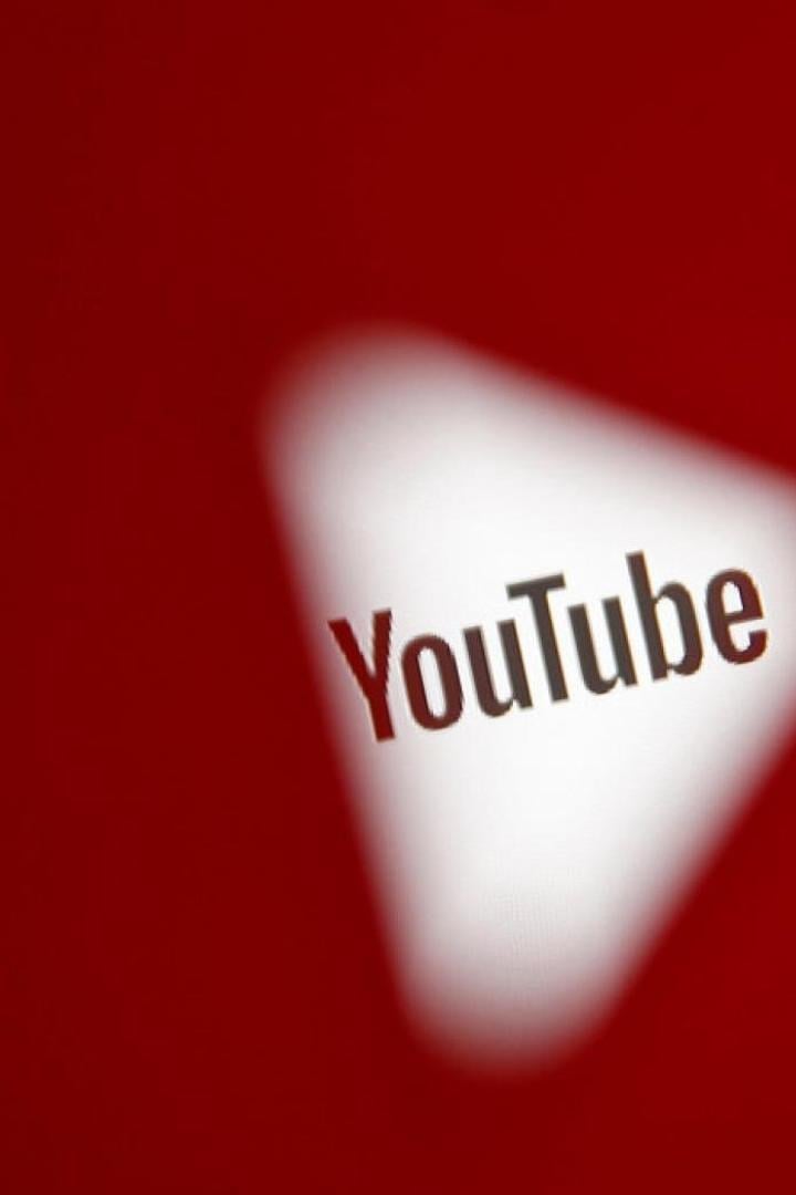 Das rote YouTube-Logo mit dem weißen Wiedergabe-Button in der Mitte.