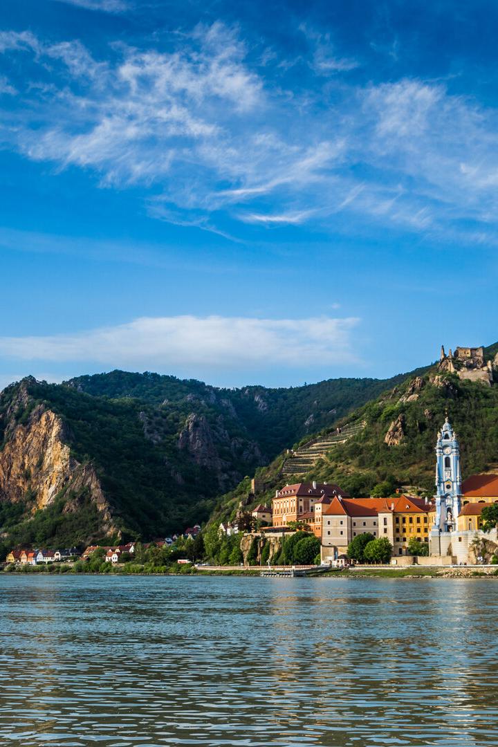 Durnstein along the Danube River in the picturesque Wachau Valley