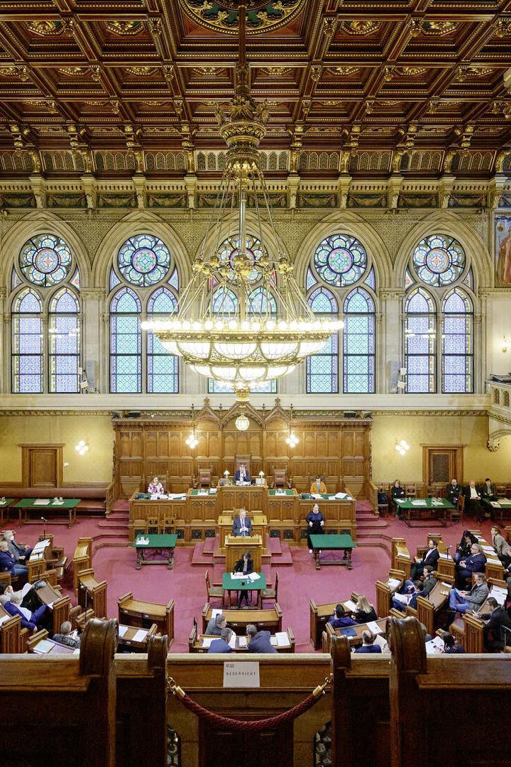 Gemeinderats-Sitzungssaal im Wiener Rathaus