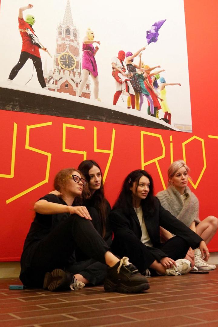 Anti-Kremlin punk group Pussy Riot opens exhibition in Denmark