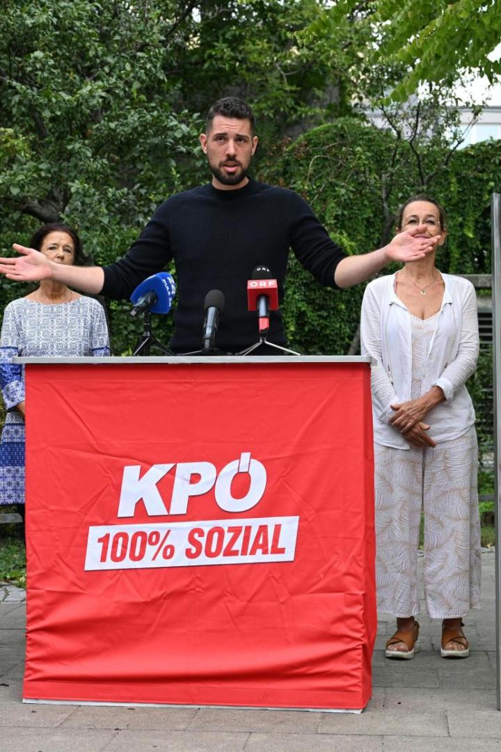 KPÖ-Chef Tobias Schweiger