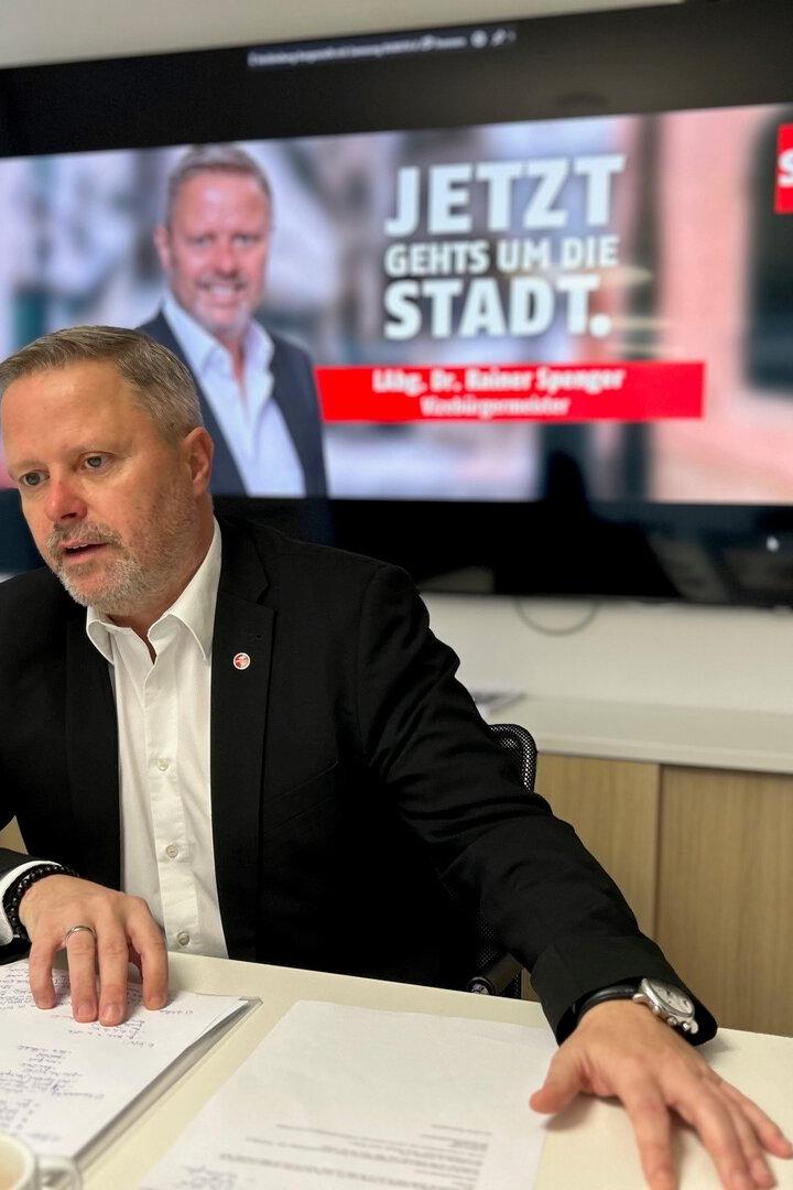 Rainer Spenger ist Spitzenkandidat der SPÖ Wiener Neustadt