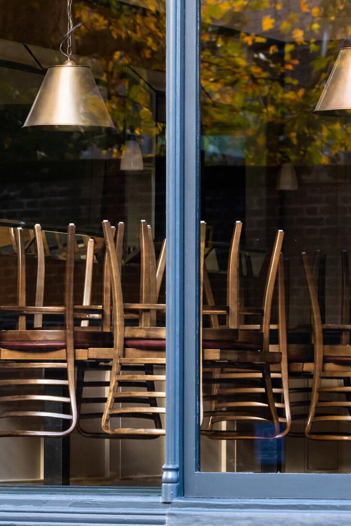 Ein Restaurant, das geschlossen ist.
