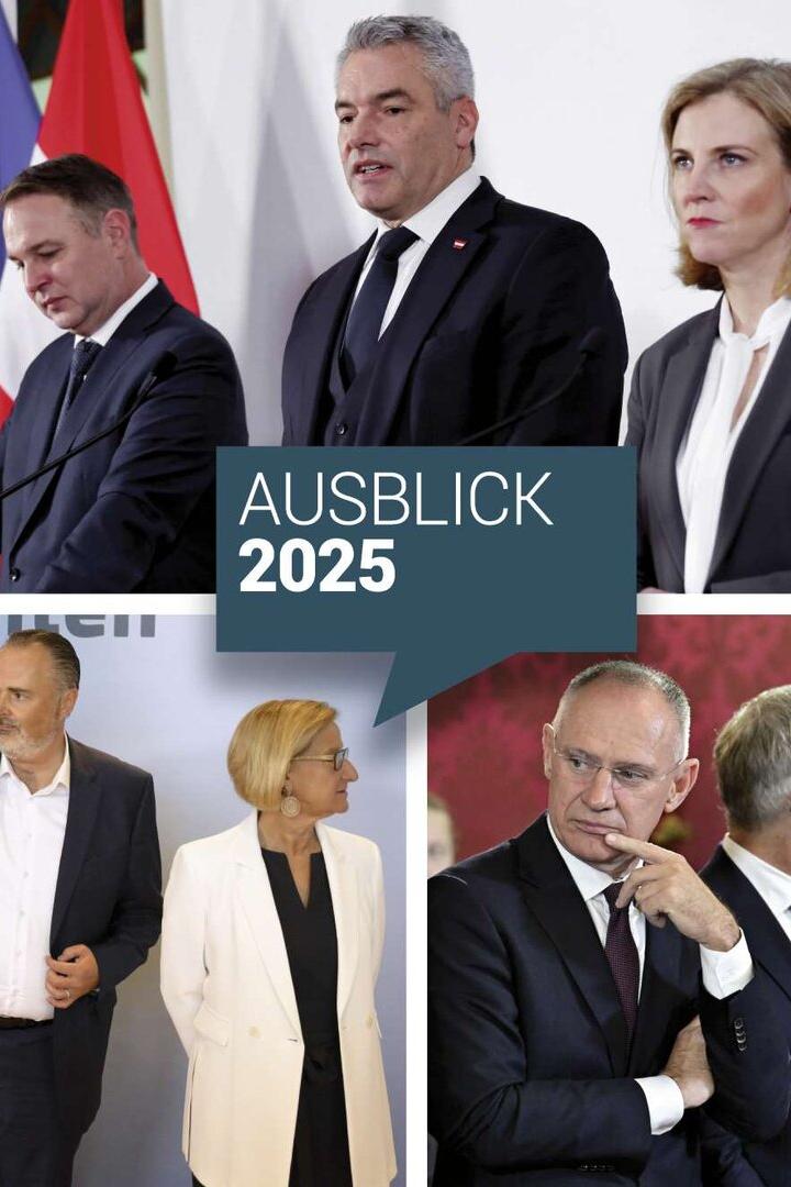 Koalition, Konjunktur, Kronzeuge: Was Österreichs Politik 2025 erwartet