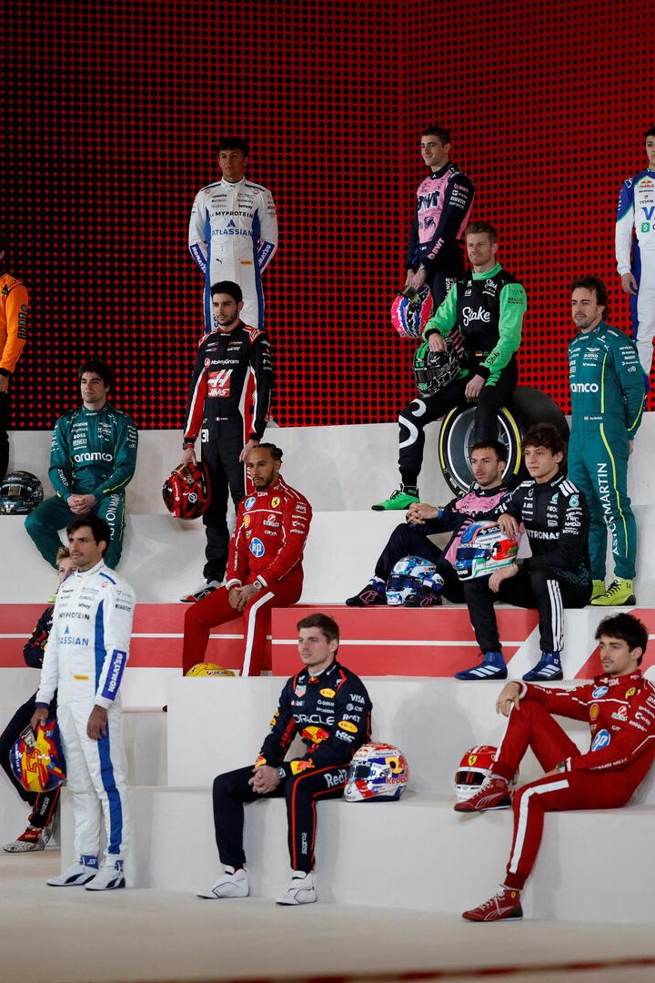 Verstappen, Lawson, Piastri, Norris, Leclerc, Hamilton, Russell, Antonelli, Stroll, Alonso, Gasly, Doohan, Ocon, Bearman, Hadjar, Tsunoda, Albon, Sainz, Hülkenberg, Bortoleto