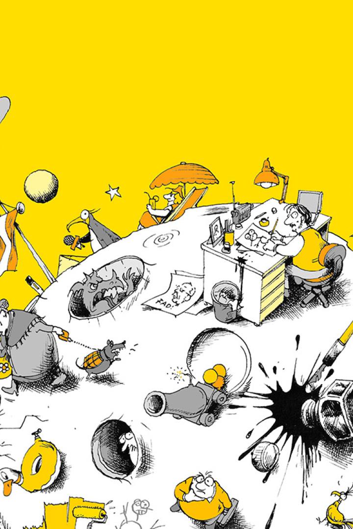 Michael Pammesberger, Planet Pammesberger (Covermotiv zum Buch bei Ueberreuter) (c) Michael Pammesberger/Ueberreuter 2025