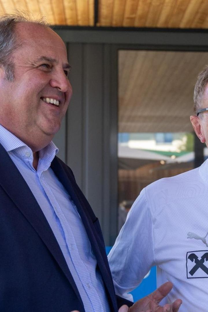 ÖFB-Boss Josef Pröll und Teamchef Ralf Rangnick.