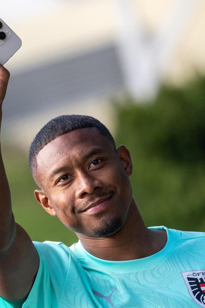 David Alaba ist aktuell gut gelaunt