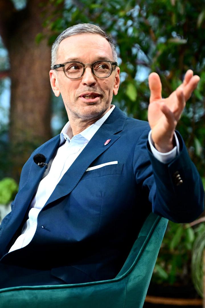 Herbert Kickl während eines ORF Sommergesprächs.