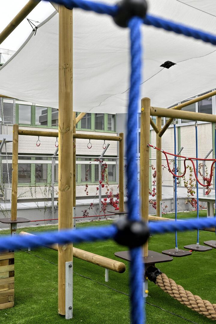 Fallen hier Kinder durchs Betreuungsnetz? Bild vom Außenbereich der Kinder- und Jugendpsychiatrie am Wiener AKH. 