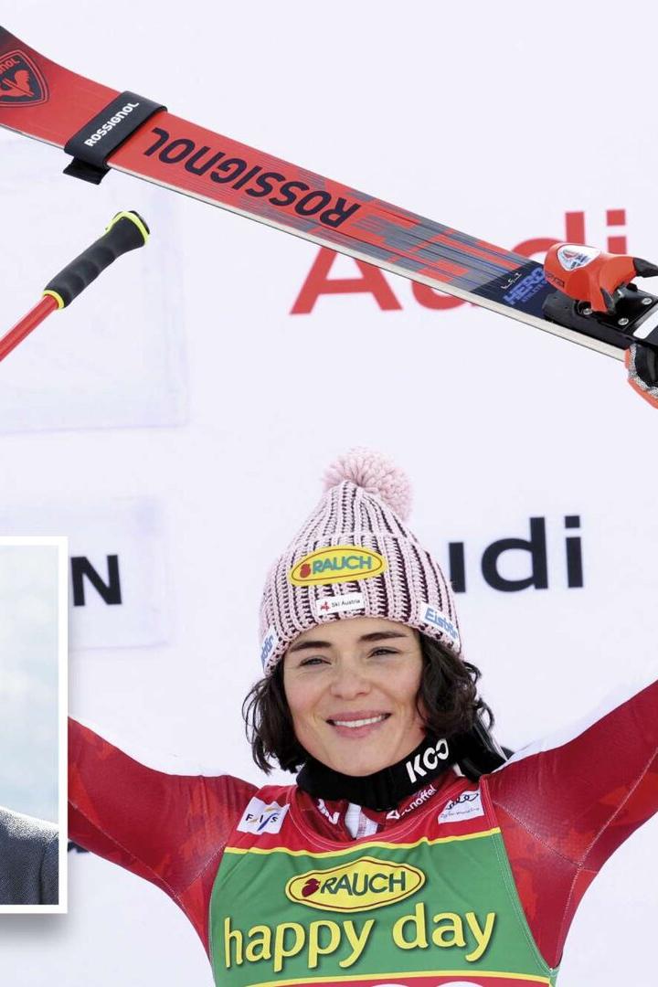 Christian Scherer und Mario Stecher im kleinen Foto. Julia Scheib freut sich über ihren Sieg.