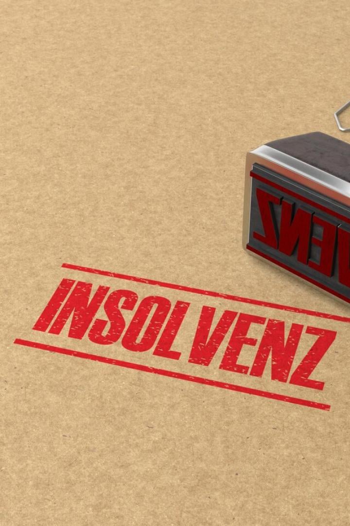 Stempel "Insolvenz" auf Papier