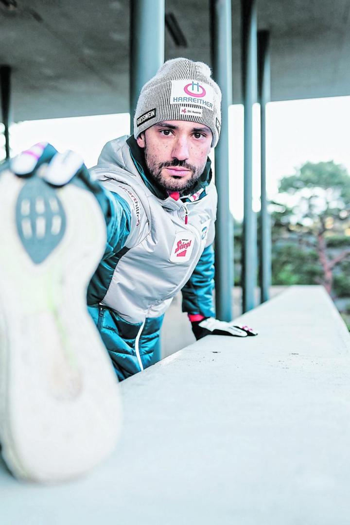 Lukas Greiderer schlug sich in den vergangenen Monaten mit einer hartnäckigen Entzündung im Knie herum