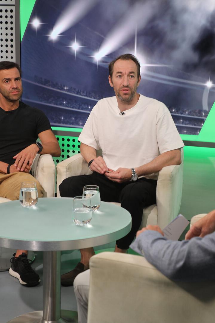 2023 gemeinsam im KURIER-Studio: Manuel Ortlechner (rechts) und sein Nachfolger Michael Wagner