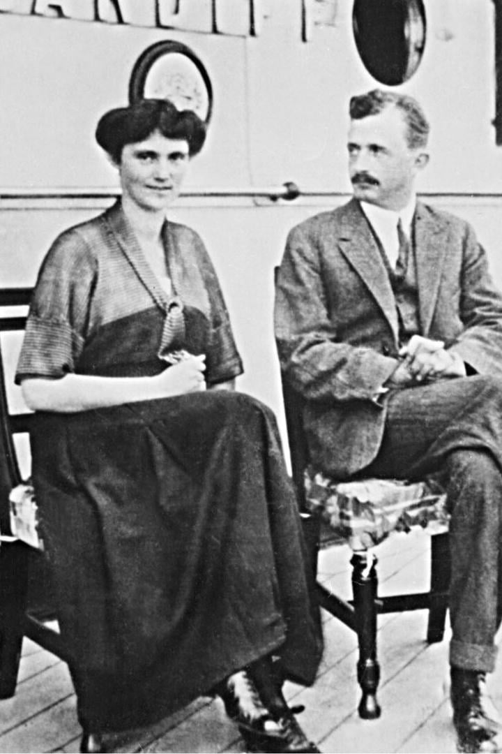 Kaiser Karl I. und Kaiserin Zita 1921 auf dem Kreuzfahrtschiff "Cardiff"