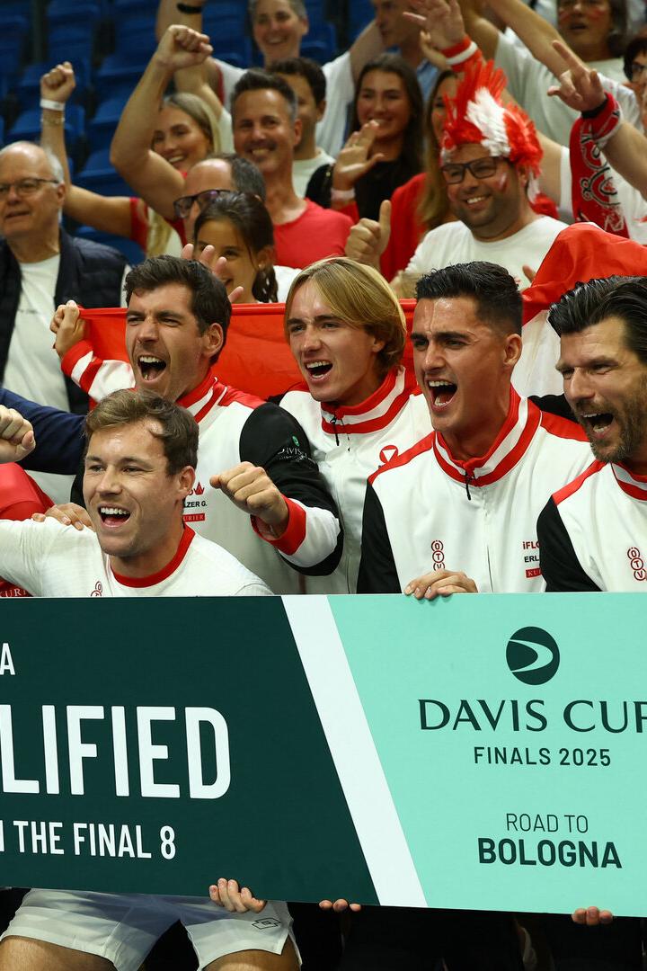 We are from Austria: Die ÖTV-Asse feierten in Ungarn – und wurden mit Bologna belohnt. 