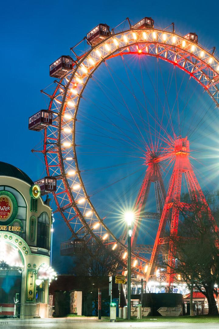 Gewiss nicht zum Durchdrehen: Zum Riesenrad kamen 800.000, in den Prater 7 Millionen Gäste.