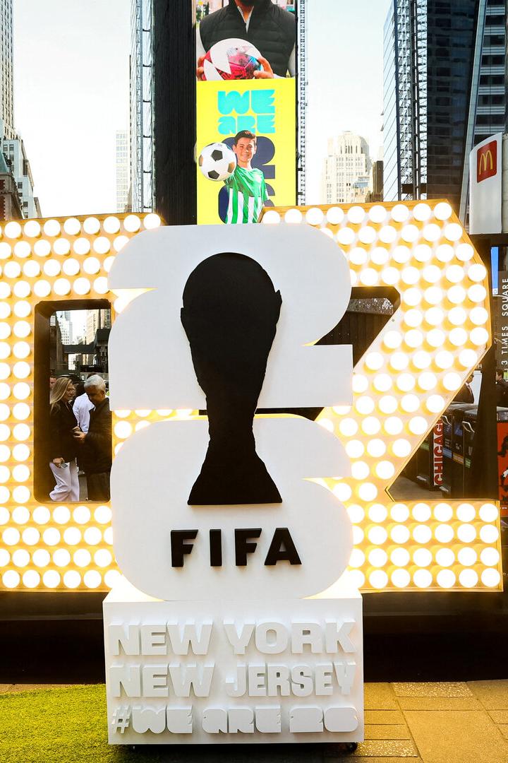 Der Times Square im Zeichen der WM