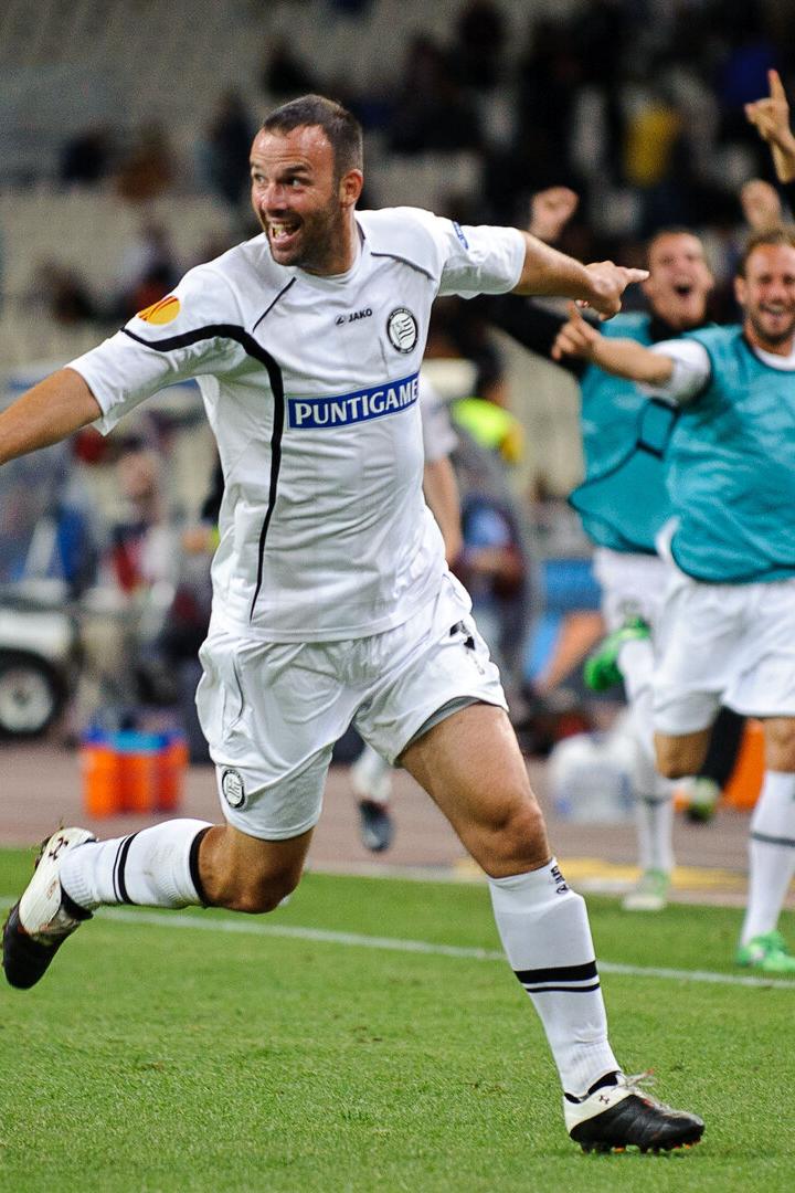 Mario Haas beim Siegestreffer bei AEK Athen 2011