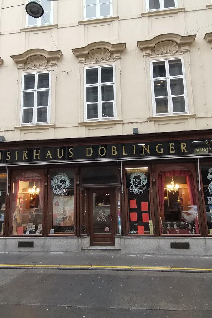 Das Musikhaus Doblinger in Wien.