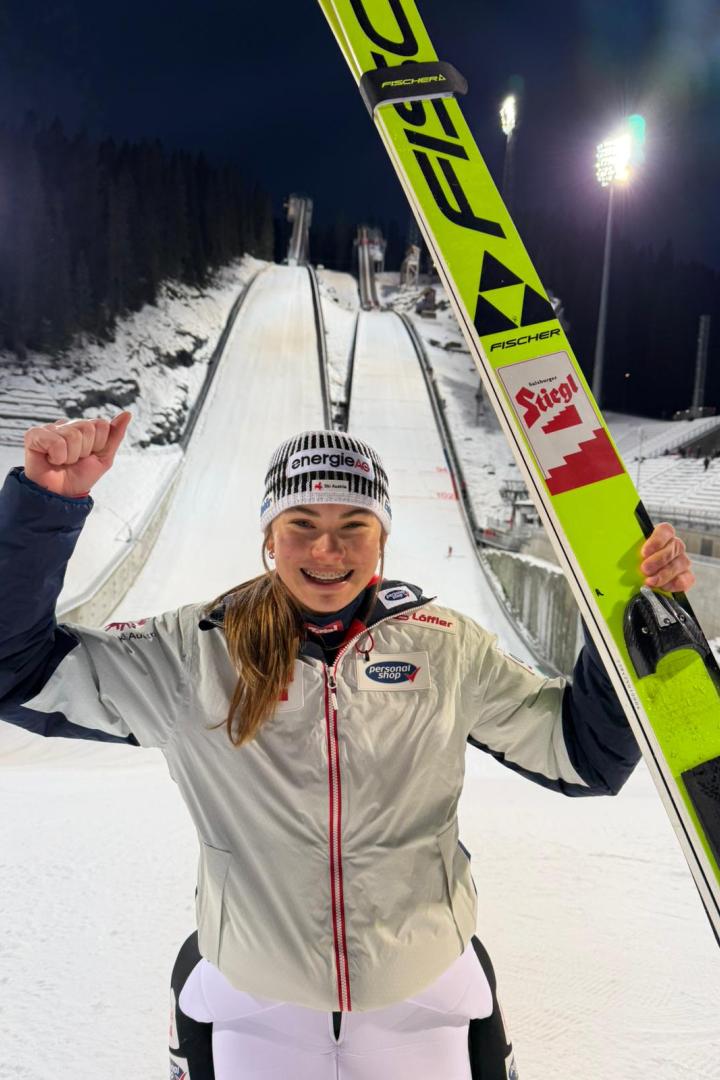 Katharina Gruber gewann in Trondheim