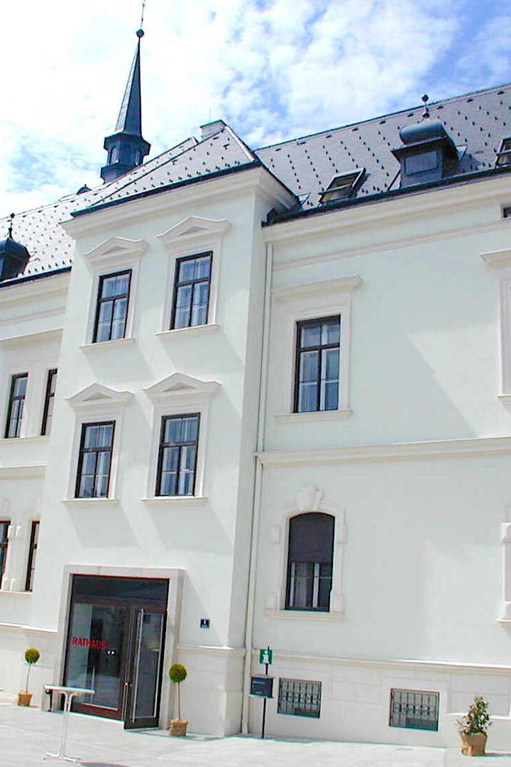 Das Rathaus in Gleisdorf wurde  saniert und mit Stuck vervollständigt.