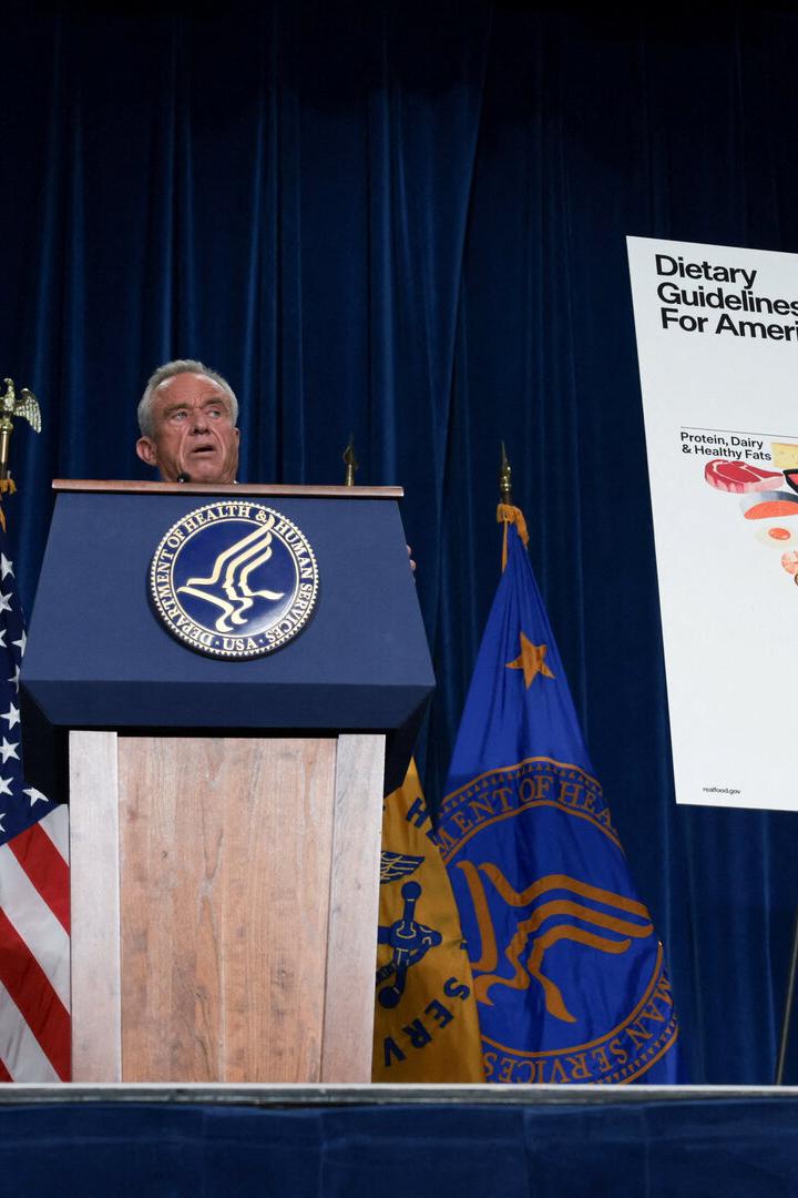 U.S. Health and Human Services (HHS) Secretary Kennedy Jr. and Agriculture Secretary Rollins announce new nutrition policies, in Washington, D.C.