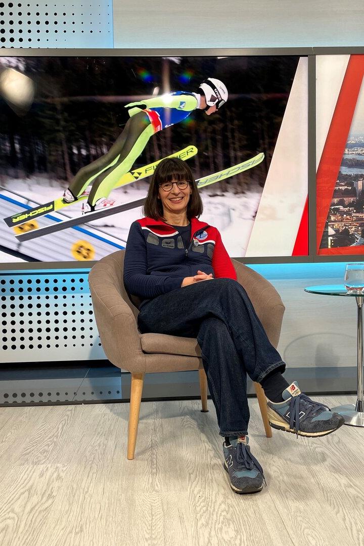 Vreni Hockenjos beim Interview im KURIER-Studio