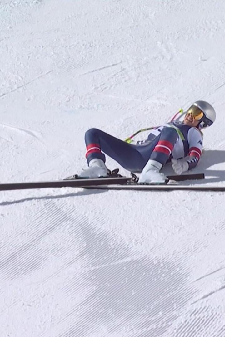 Lindsey Vonn  verletzte sich bei Olympia