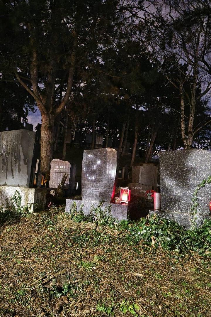 Der Tatort am Friedhof Baumgarten in Penzing