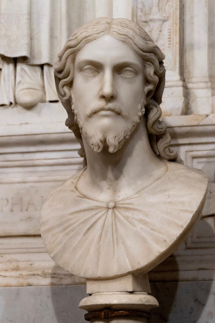Marble bust attributed to Michelangelo after decade-long research, in Rome