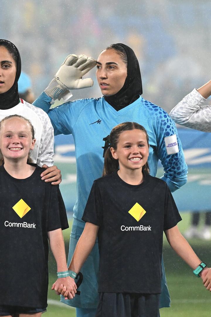 Irans Spielerinnen beim Asien Cup am Donnerstag