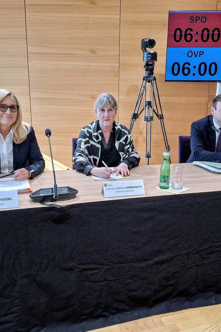 U-Ausschuss Neue Eisenstädter, Brigitte Novosel, Monika Lämmermayer, Verfahrensanwalt