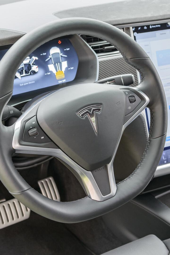 Tesla Model X all-electric crossover SUV interior