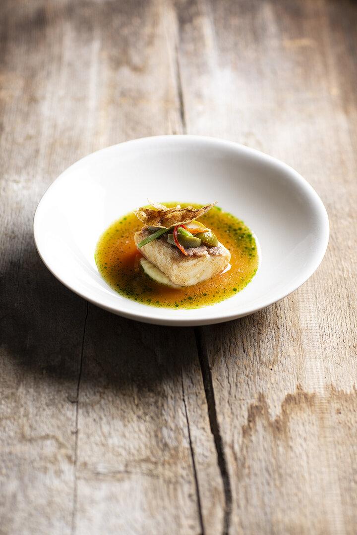 Zander Nizza, eine Speise von Andreas Döllerer