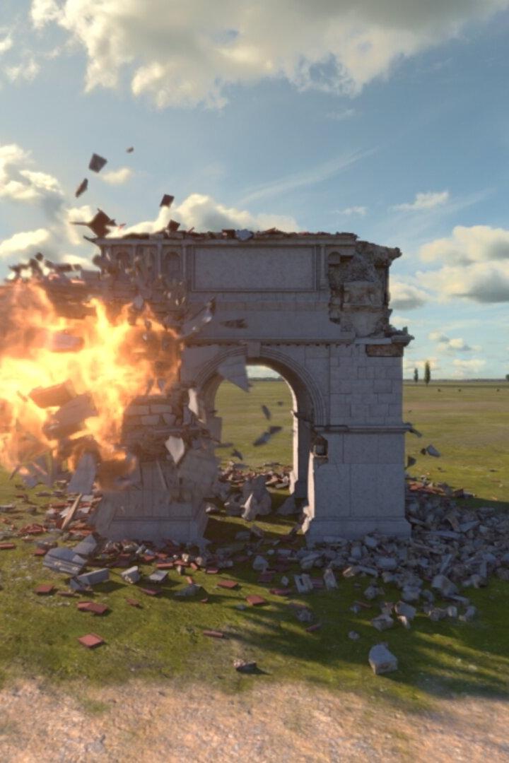 Das Heidentor in Carnuntum in einer Visualisierung