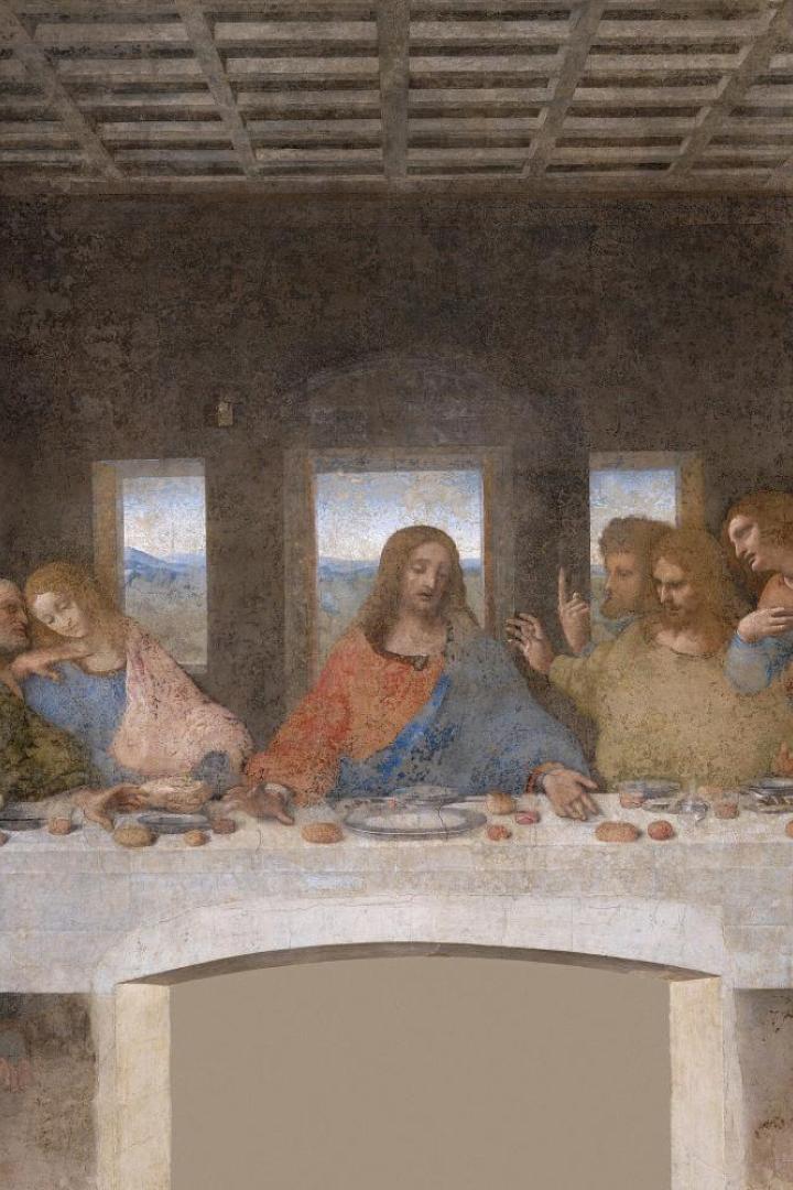 Das letzte Abendmahl, Wandgemälde von Leonardo da Vinci