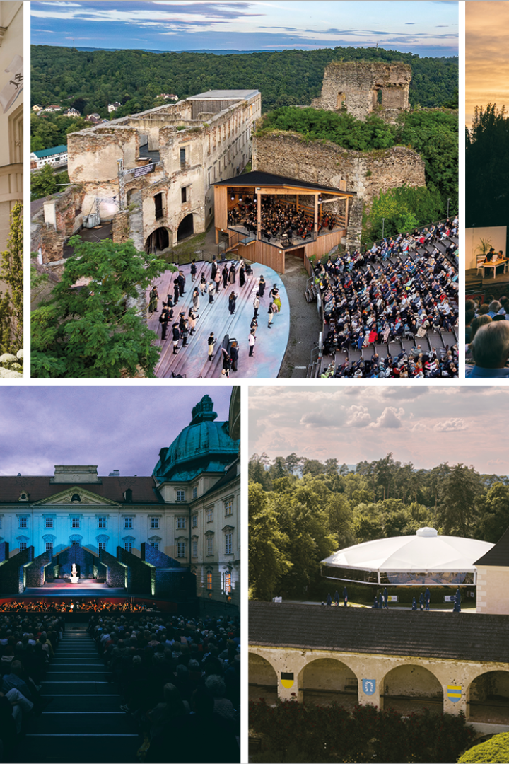 verschiedene Spielstätten des Theaterfests Niederösterreich