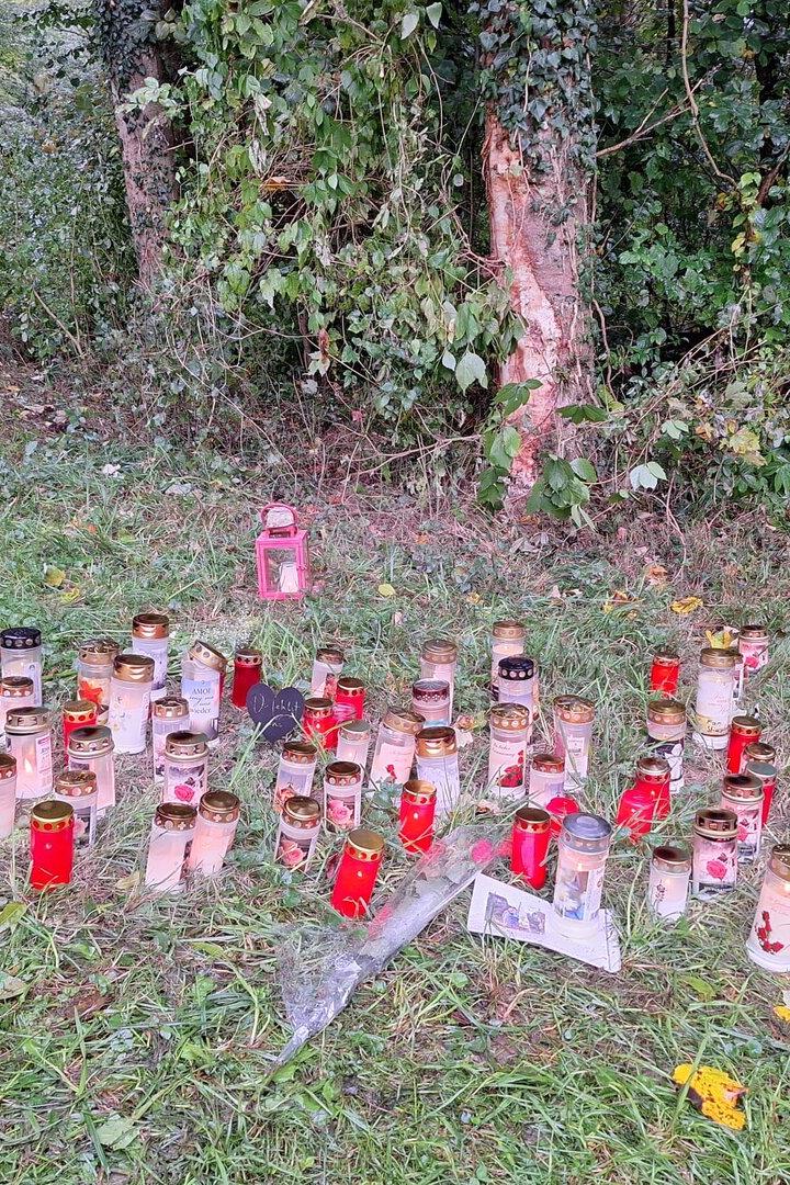 Stelle, wo es zum tödlichen Unfall kam 