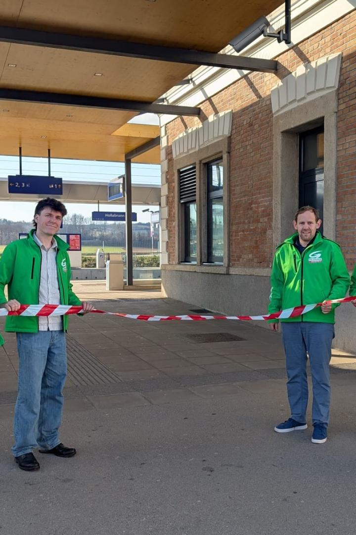 Grüne am Bahnhof Hollabrunn