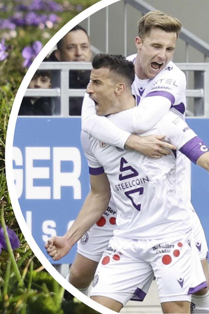 In Wien blühen die Veilchen, die Austrianer freuten sich über ein 1:0 in Hartberg..